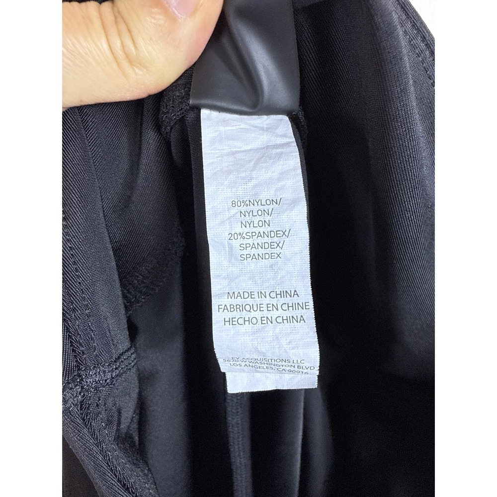 Electric Yoga Leggings Black Blue Lightning Bolt Athleisure Women Size Small - Picture 7 of 7